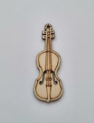 1 st violin i trä, trädekoration, dekoration för scrapbooking