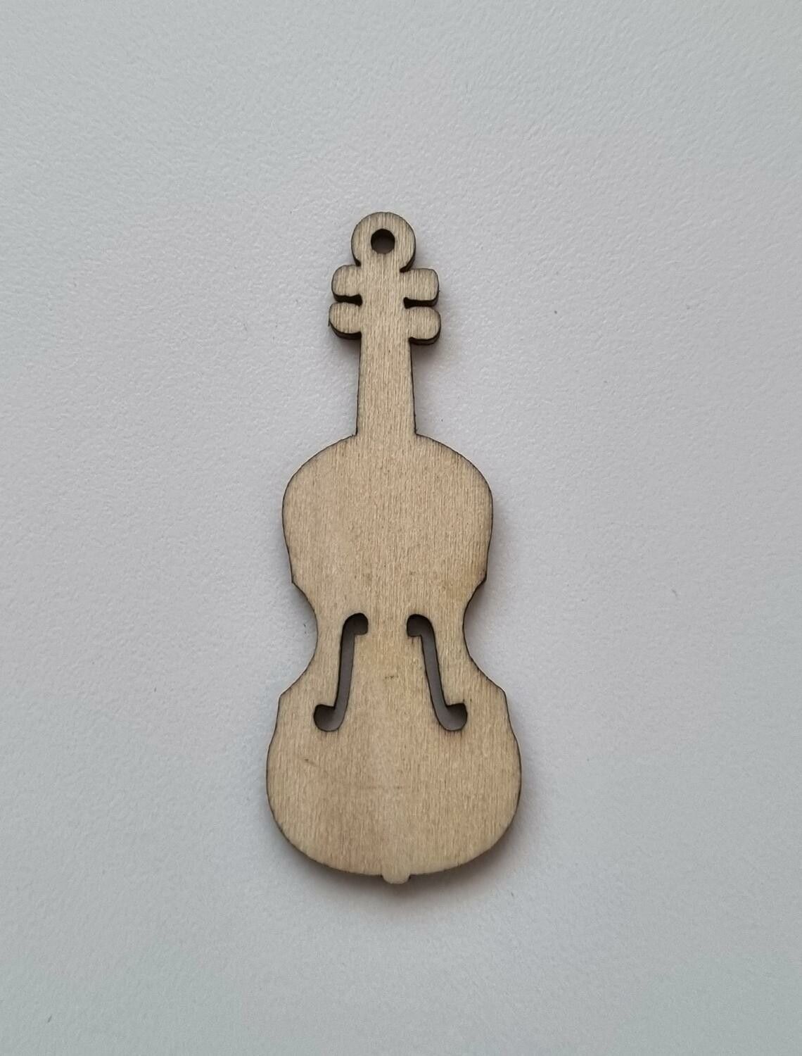 1 st violin i trä, trädekoration, dekoration för scrapbooking