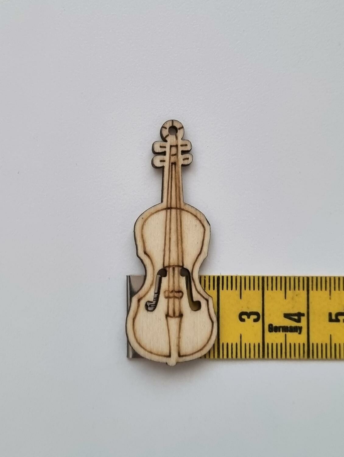 1 st violin i trä, trädekoration, dekoration för scrapbooking