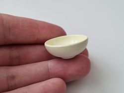 1 st skål, miniskål / miniatyr (vit/creme)
