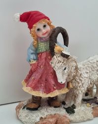 Flicka med julbock
