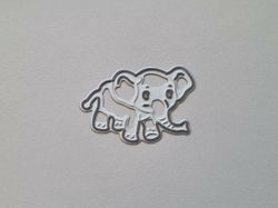 Scrapbooking, dies, cutting dies - Liten elefant