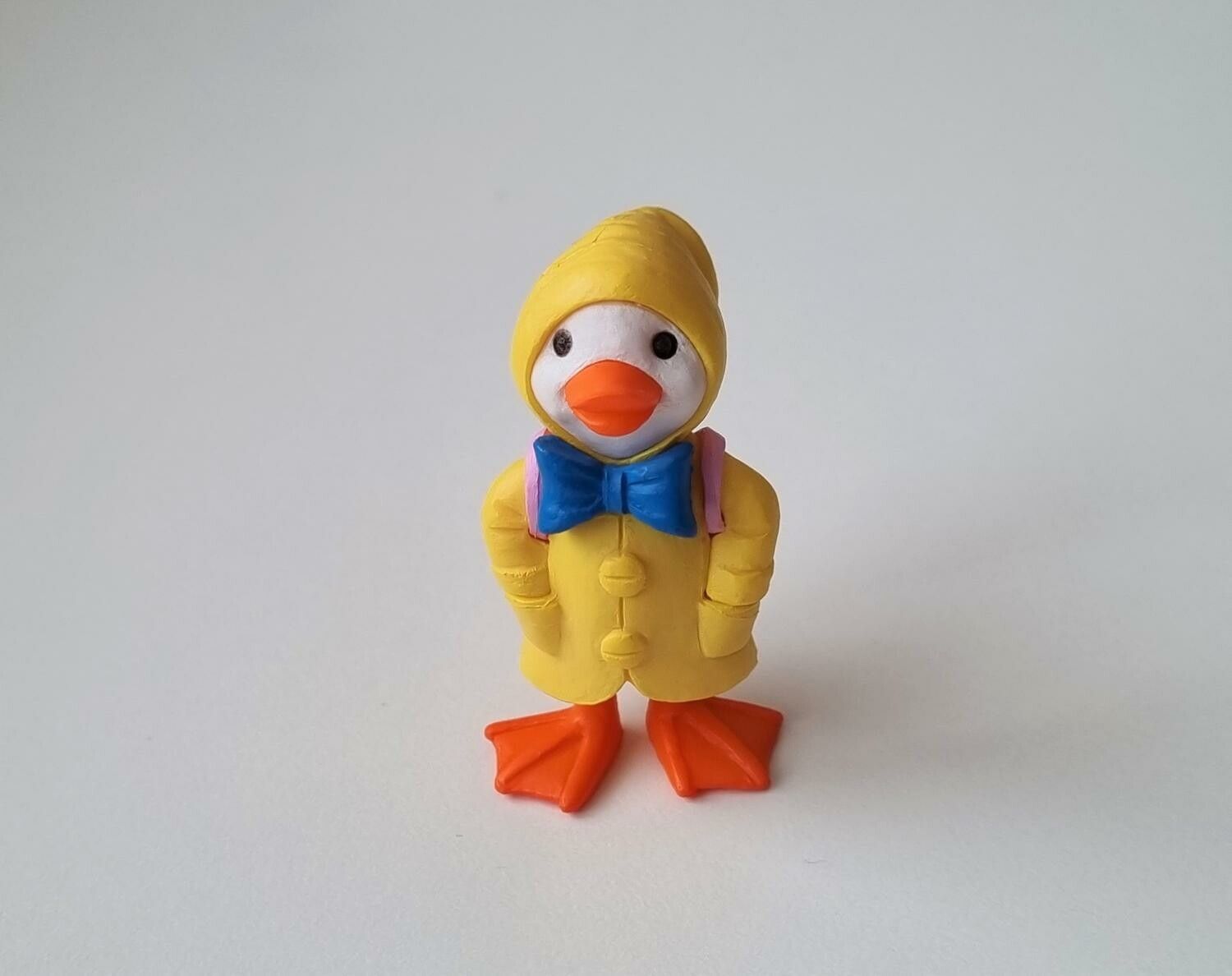 Söt anka i regnrock (variant 2)