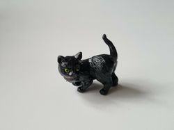 Svart katt på sin vakt / miniatyr