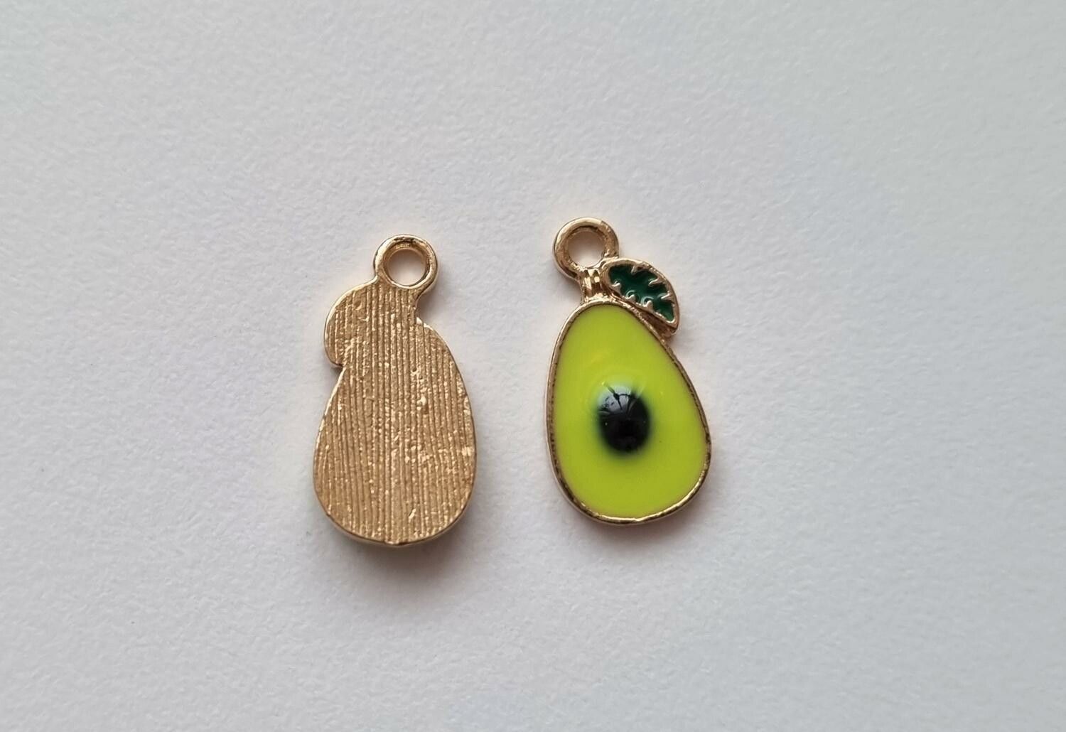 Berlocker / charms, Gröna frukter (2 st)