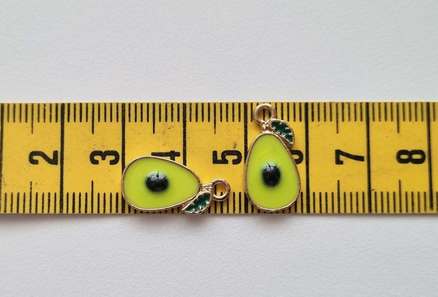 Berlocker / charms, Gröna frukter (2 st)