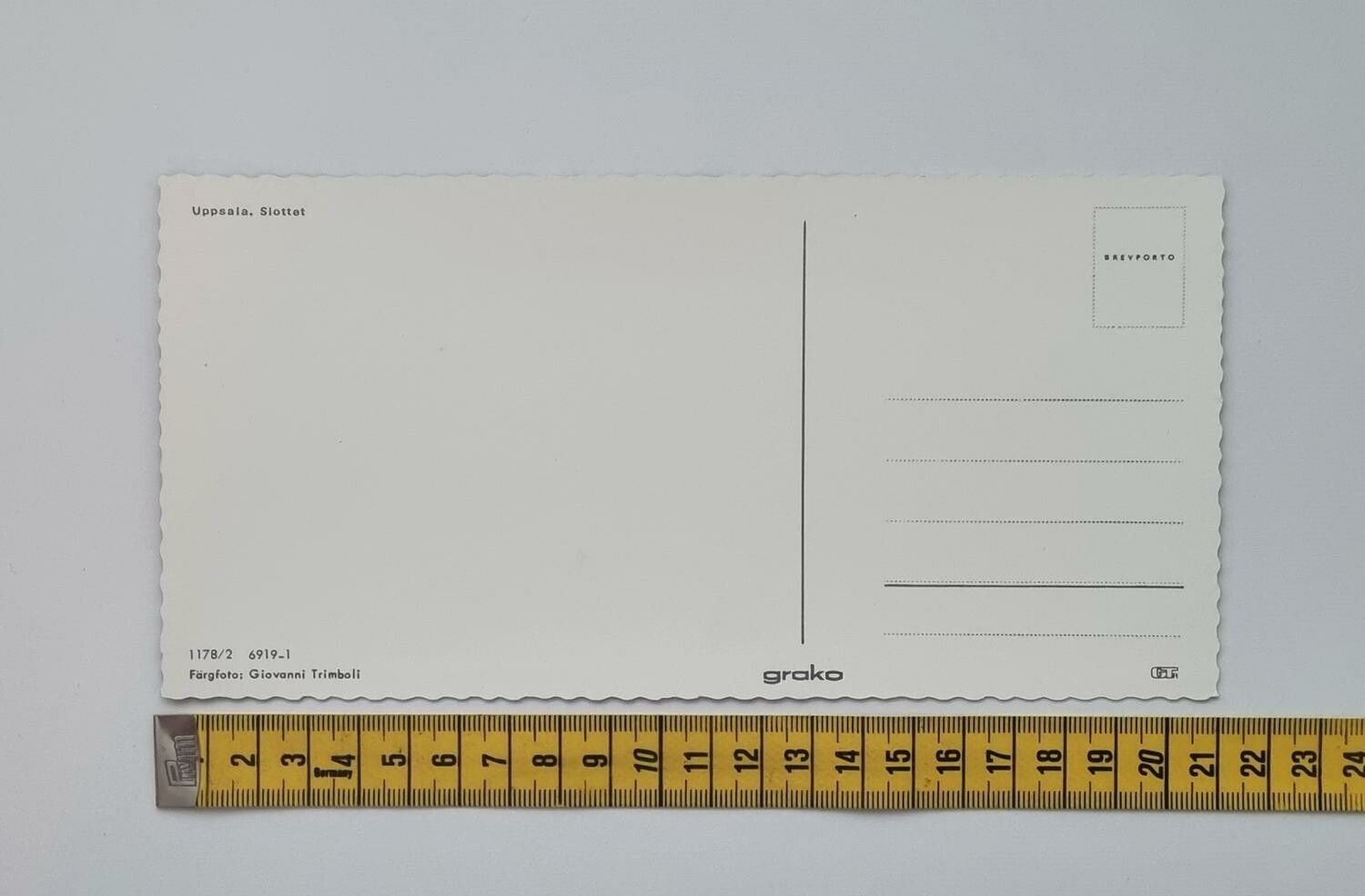 Stort vykort (20,7 x 10,2 cm) Uppsala, Slottet