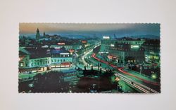 Stort vykort (20,7 x 10,2 cm) Göteborg, utsikt från Stora Teatern