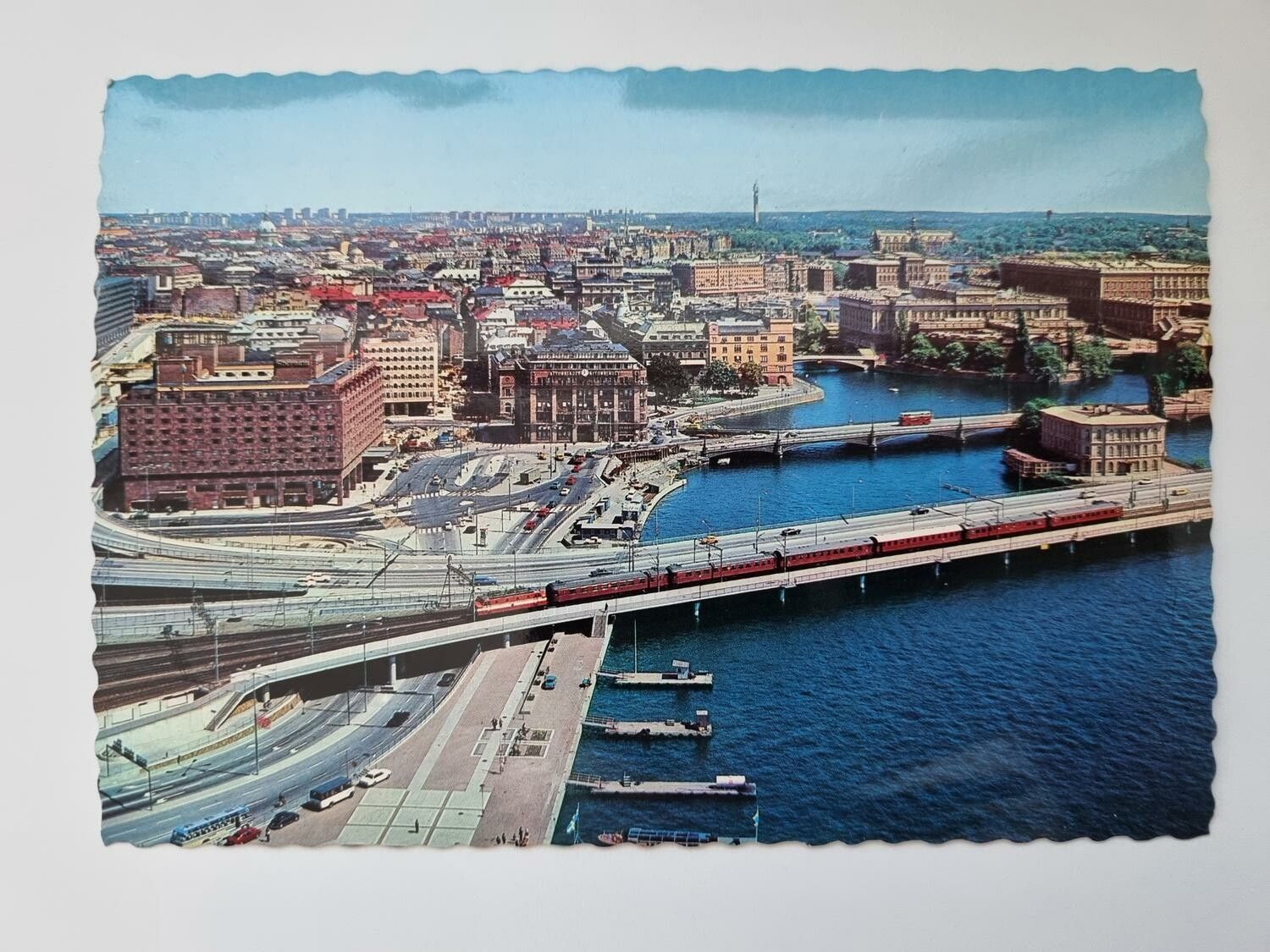 Vykort - Stockholm, Utsikt från stadshustornet