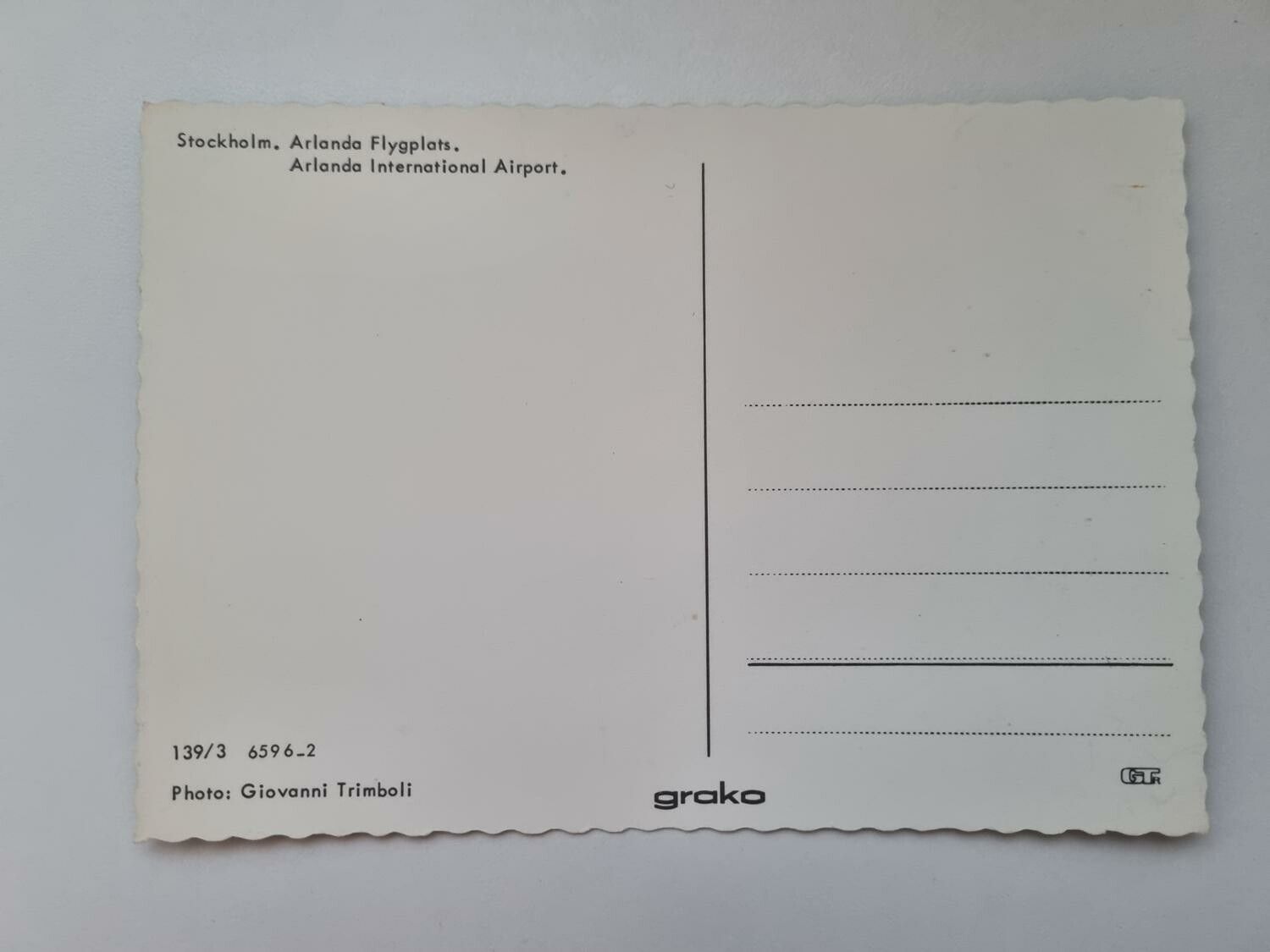 Vykort - Stockholm Arlanda Flygplats