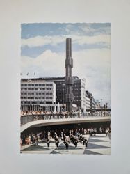 Vykort - Stockholm, Sergels Torg