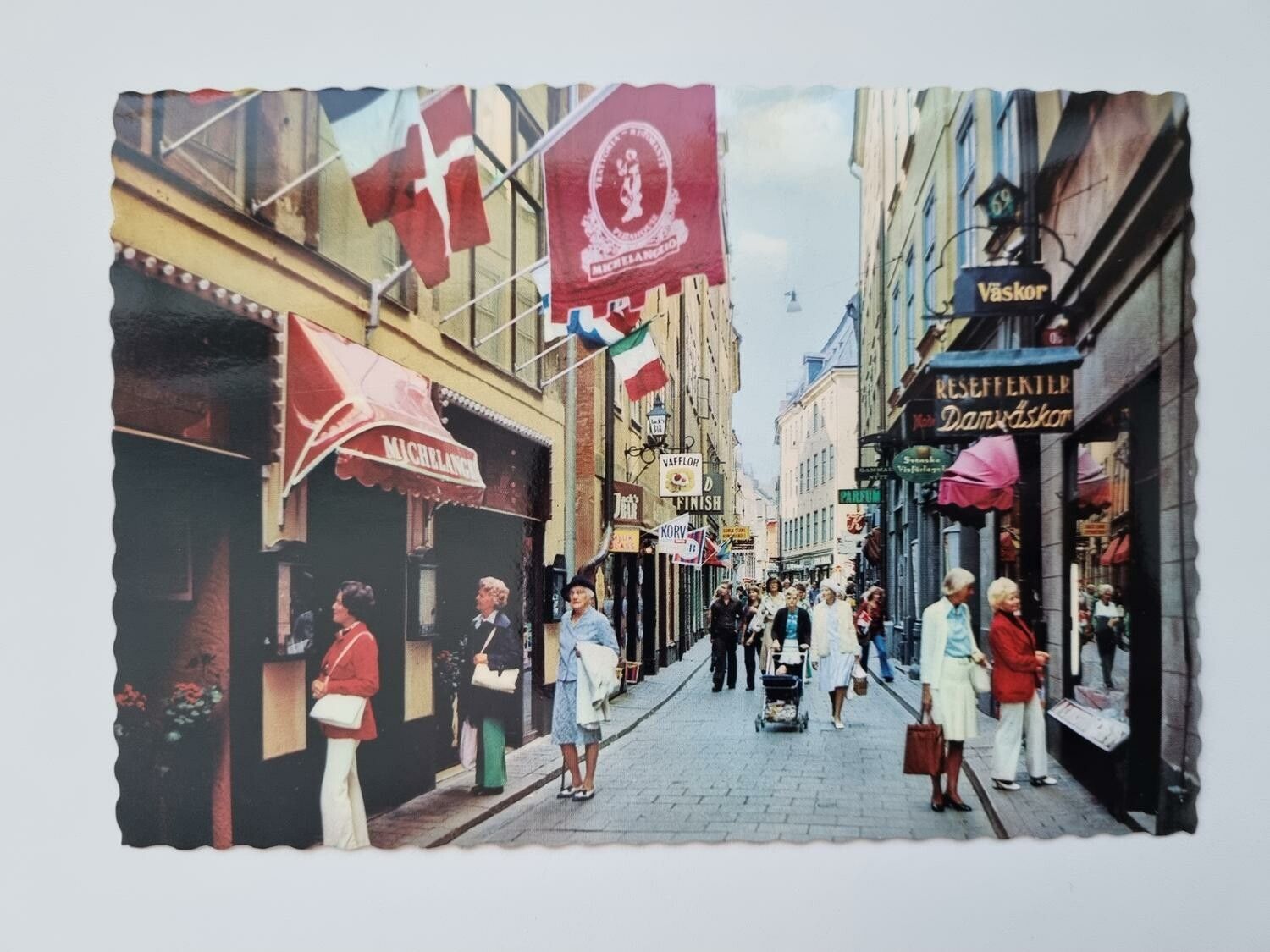 Vykort - Stockholm, Gamla sta`n Västerlånggatan