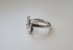 Silverfärgad justerbar ring - Dinosaur (variant 2)