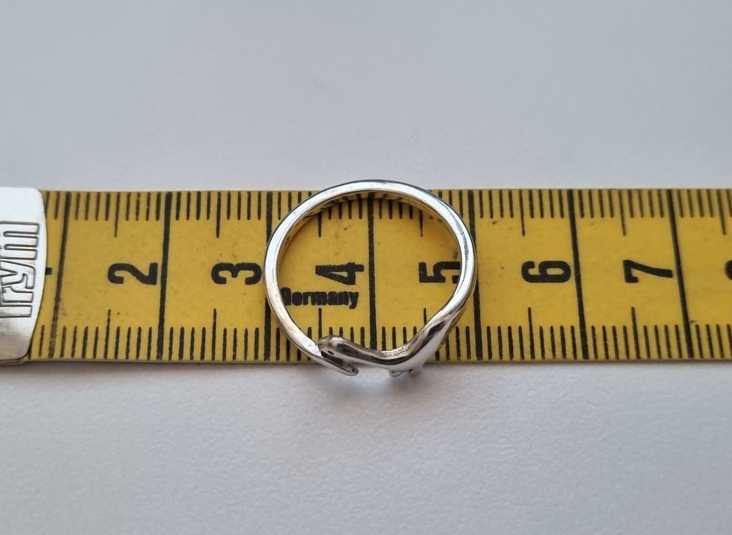 Silverfärgad justerbar ring - Dinosaur (variant 1)
