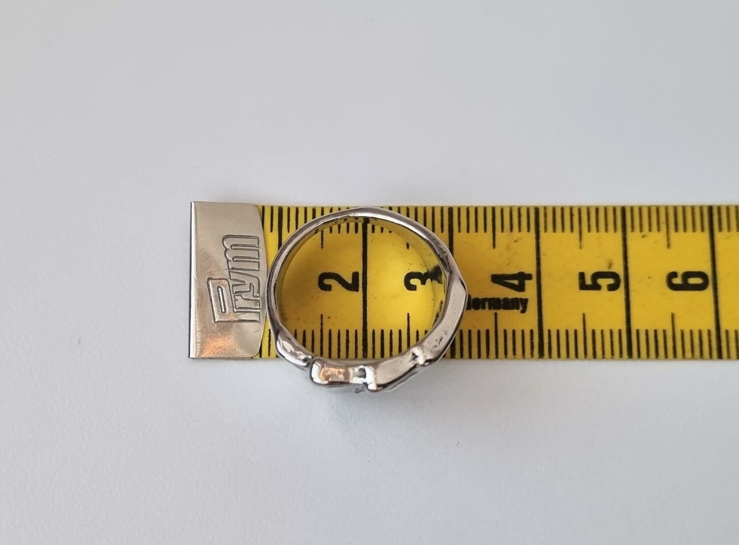 Antiksilverfärgad ring - Spelkort (17,7 mm innermått, vikt 8,5 gram)