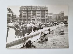 Vykort - Snötippning vid Tegelbacken ca 1930