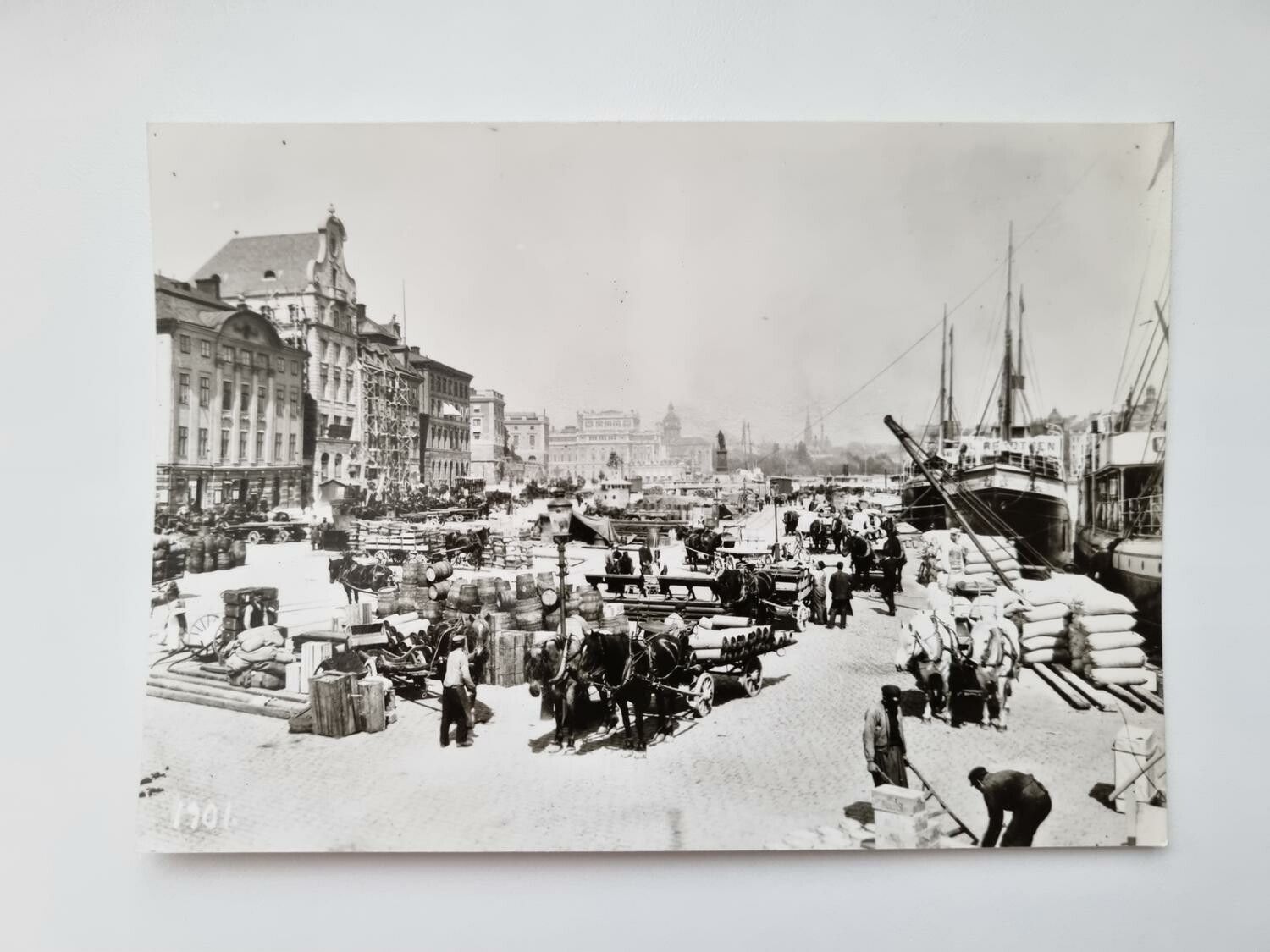 Vykort - Skeppsbron 1901