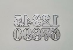 Scrapbooking, dies, cutting dies (siffrorna 0-9)