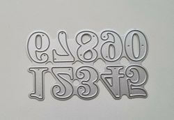 Scrapbooking, dies, cutting dies (siffrorna 0-9)