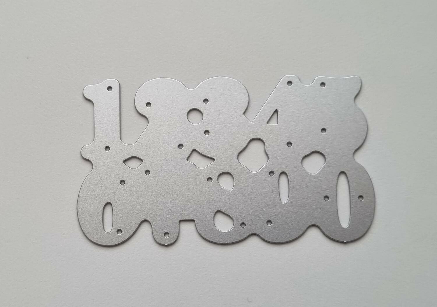 Scrapbooking, dies, cutting dies (siffrorna 0-9)