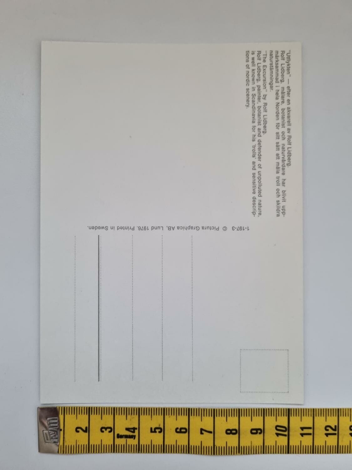 Vykort - Rolf Lidberg, Utflykten