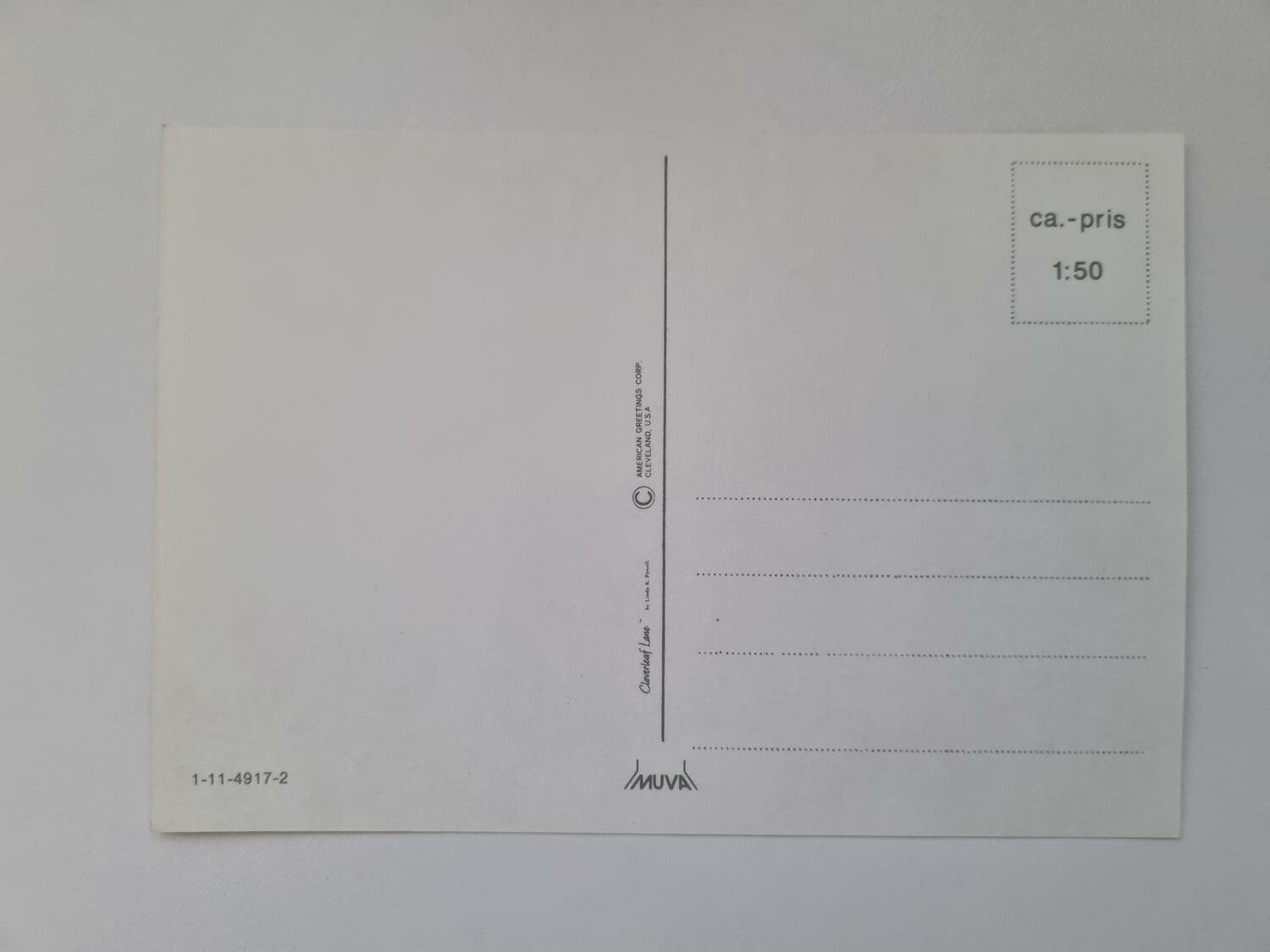 Vykort - RK Powell, ledsen björn