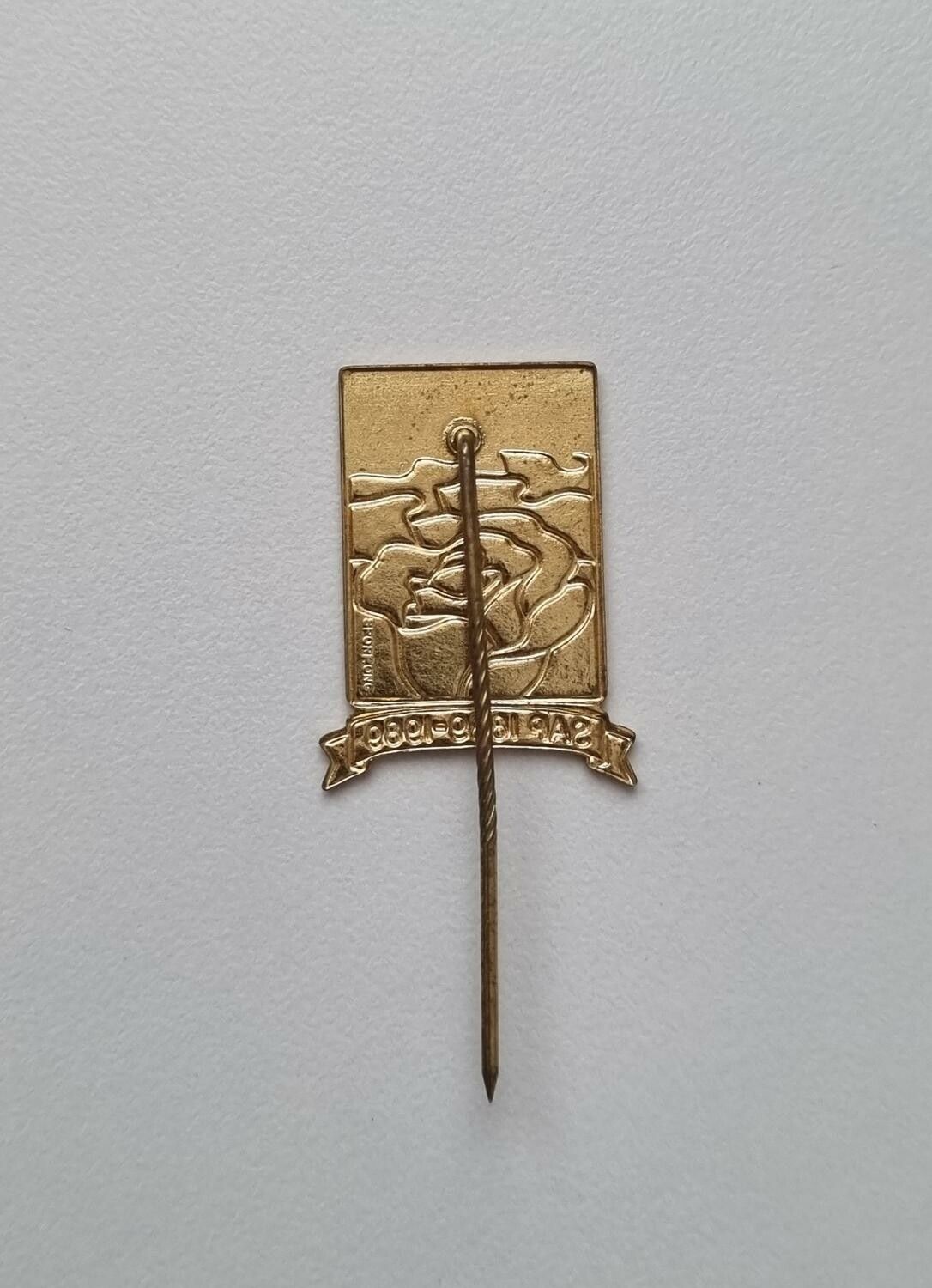 Fred frihet rättvisa SAP 1889-1989, pin / nålmärke