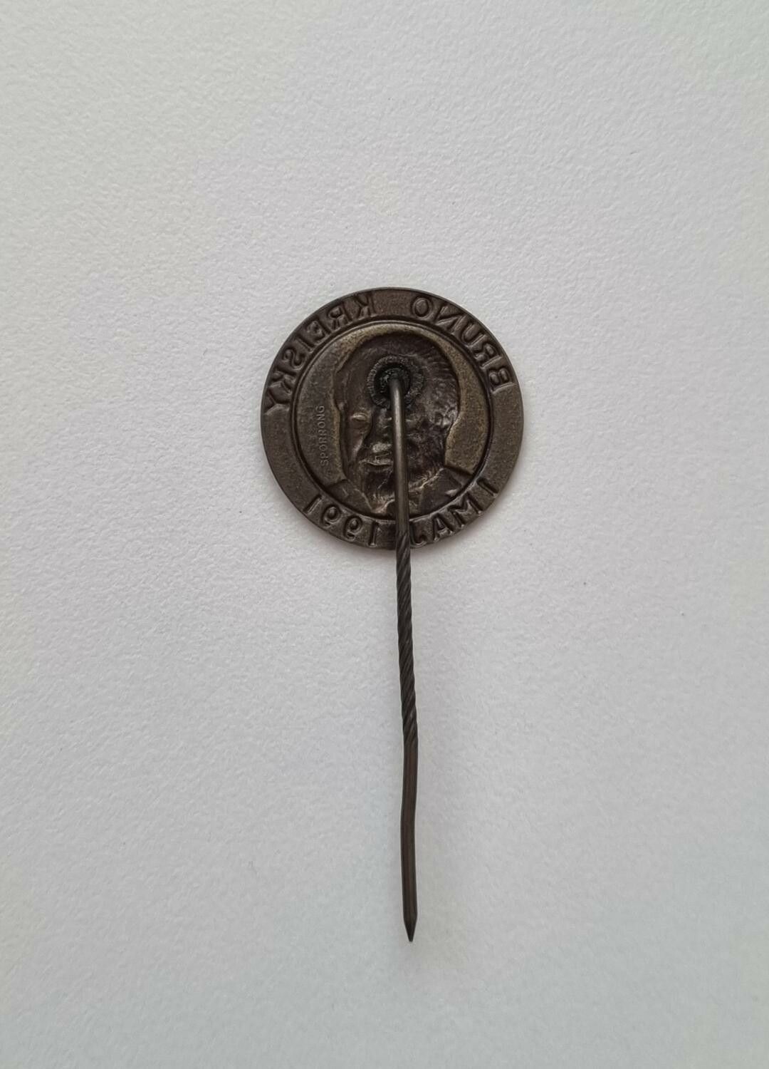 Bruno Kreisky 1 maj 1991. pin / nålmärke