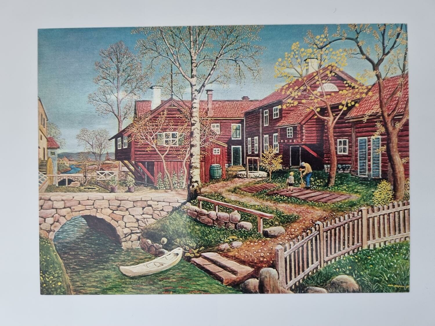 Vykort - Oskar Bergman, Stockgården