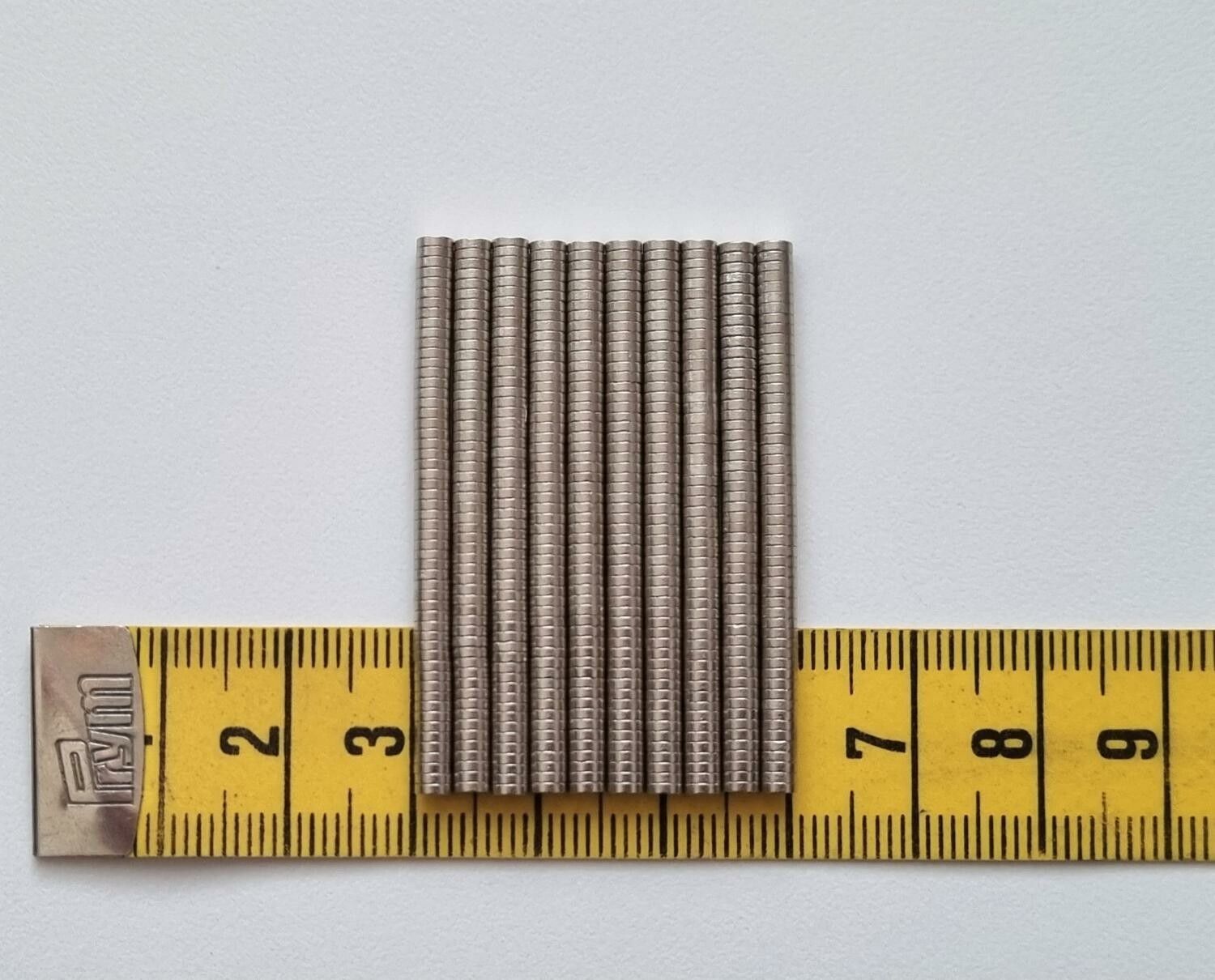 500 st Neodymium magneter (3x1 mm) runda magneter