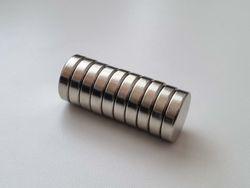 10 st Neodymium magneter (19,5 x 4,9 mm) runda magneter / supermagneter