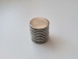 10 st Neodymium magneter (24,3 x 1,7 mm) runda magneter / supermagneter