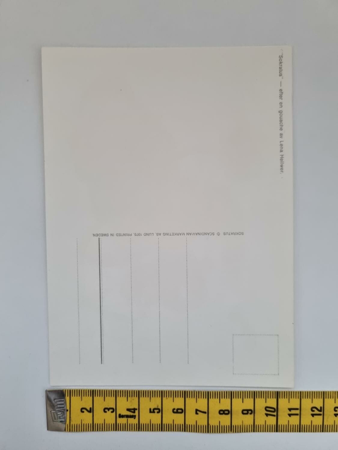 Vykort - Lena Hellwer, Sokratur