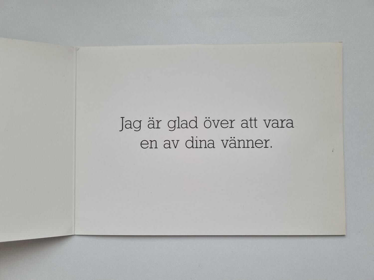 Kort / vykort - Vän