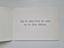 Kort / vykort - Vän