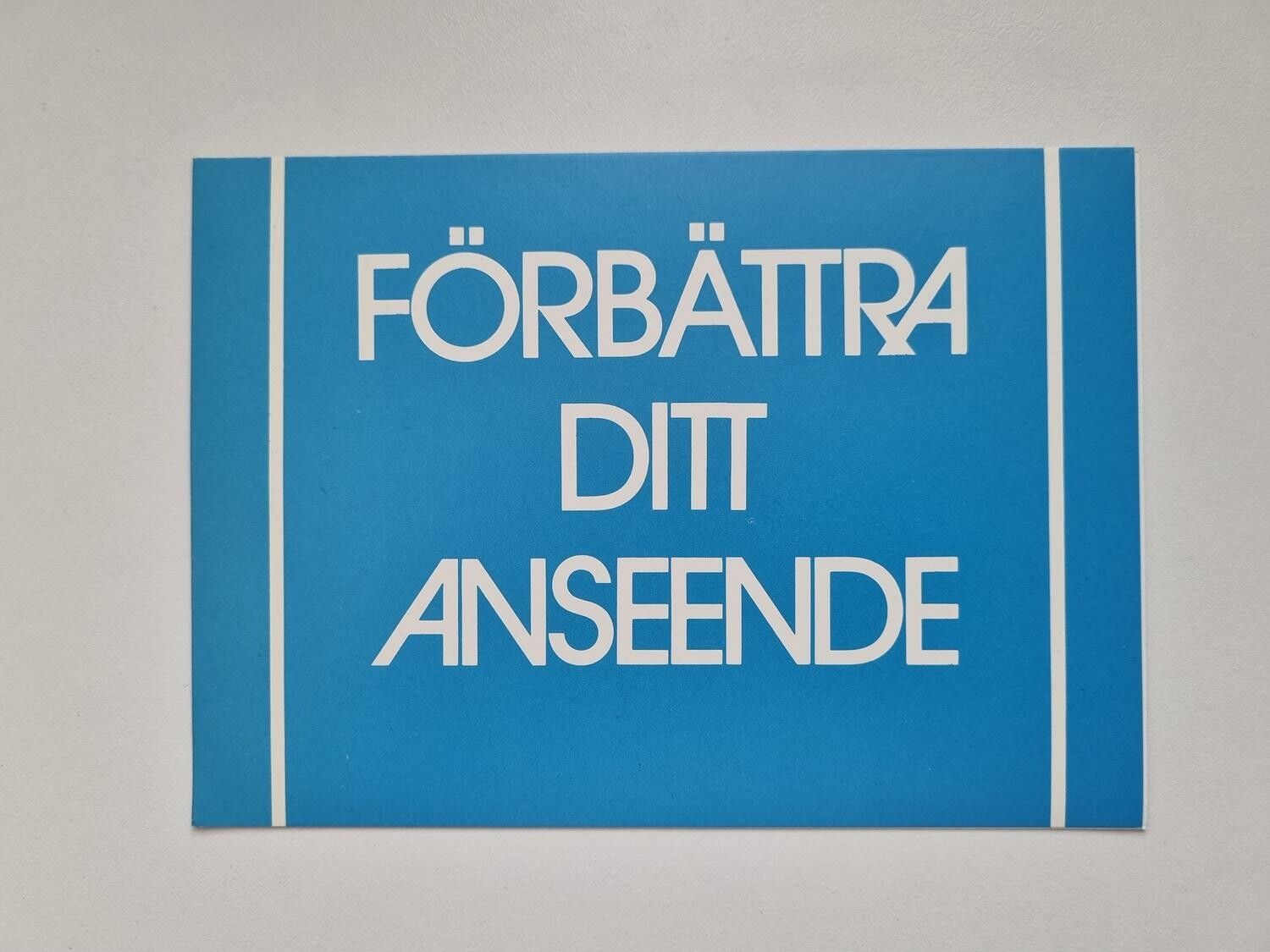 Kort / vykort - Förbättra ditt anseende