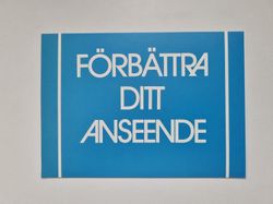 Kort / vykort - Förbättra ditt anseende