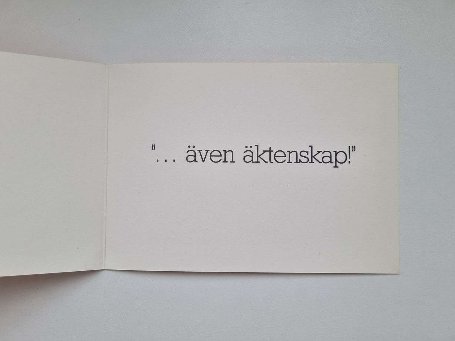 Kort / vykort - Min kärlek till dig kan motstå allt...