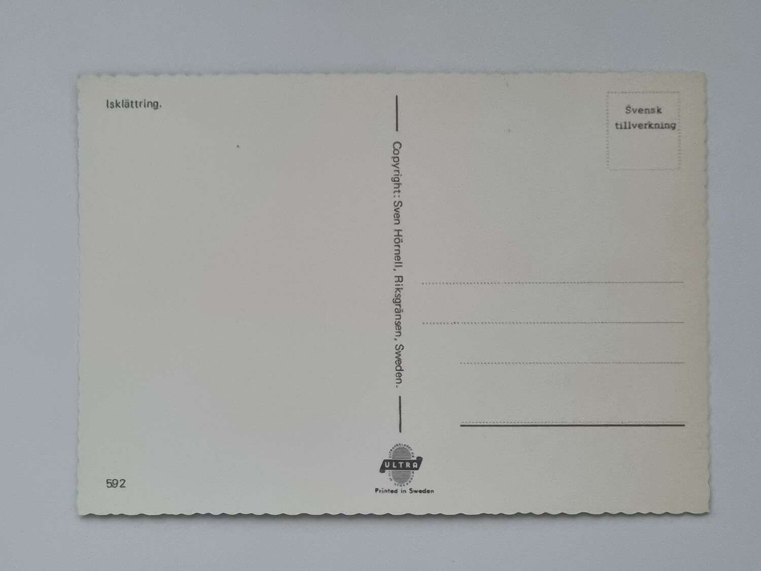 Vykort - Isklättring