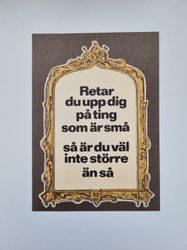 Vykort - Retar du upp dig på ting som är små...