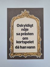 Vykort - Oskyldigt nöje sa prästen...