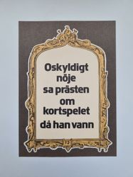 Vykort - Oskyldigt nöje sa prästen...