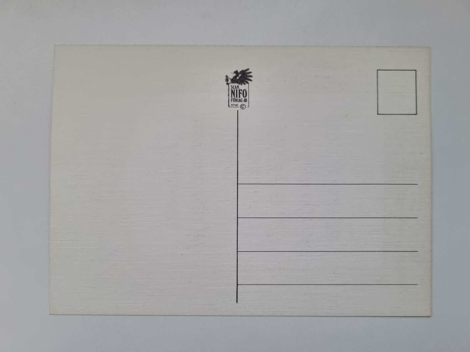 Vykort - Kvinnan har många fel. Mannen endast två. För fel är