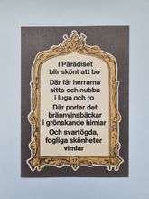 Vykort - I paradiset blir skönt att bo...