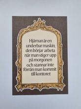 Vykort - Hjärnan är en underbar maskin...
