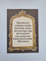 Vykort - Hjärnan är en underbar maskin...