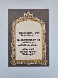 Vykort - Hovmästarn..pst! hovmästarn...