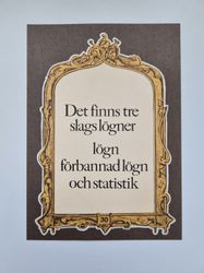 Vykort - Det finns tre slags lögner...
