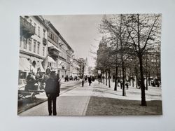 Vykort - Hamngatan vid Kungsträdgården 1900