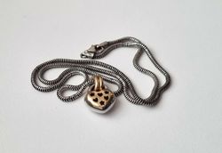 Halsband sterling, Uppblåst hjärta GFAB 925